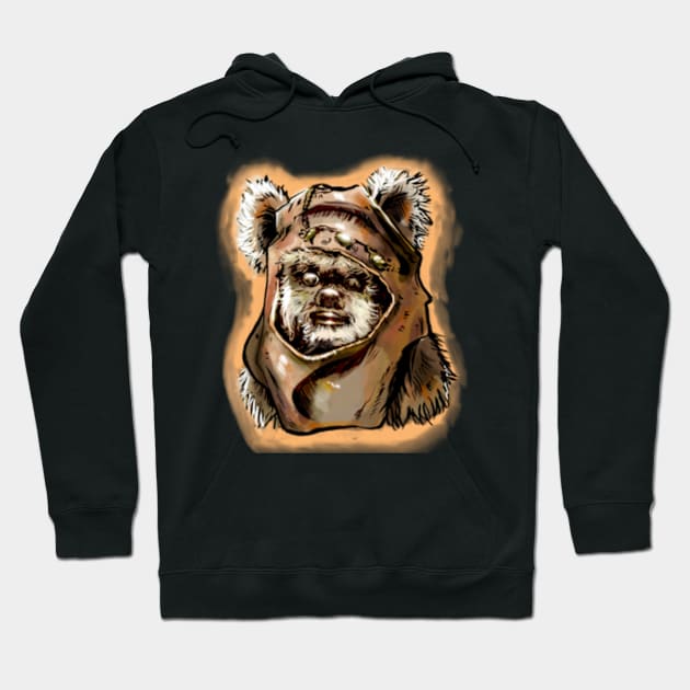 Cuddly Ewok Hoodie by John Da Painter